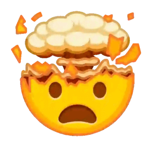 Mind blown emoji