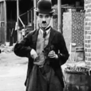 Classic silent film moment