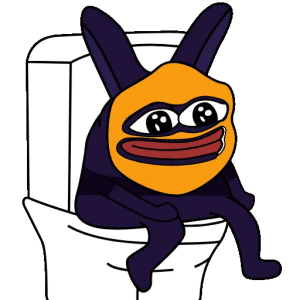 Contemplative Frog on Toilet