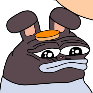 Sad but trying to smile