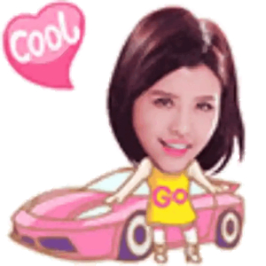 Feeling Cool with Pink Car