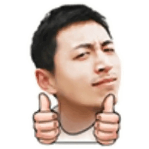 Confident double thumbs up
