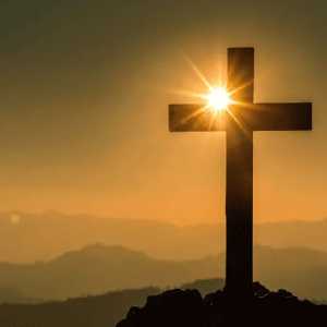 Sunset Cross Reflection