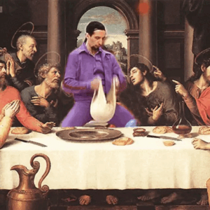 Epic dance at the Last Supper
