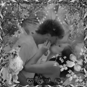 Romantic Garden Kiss