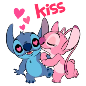 Stitch couple in love