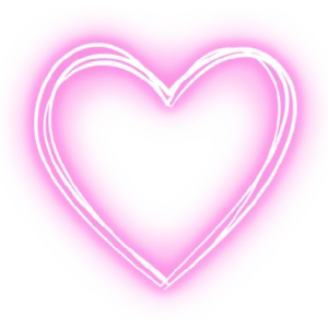 Glowing Pink Heart