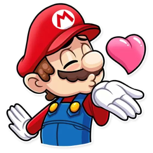 Sending love with a kiss