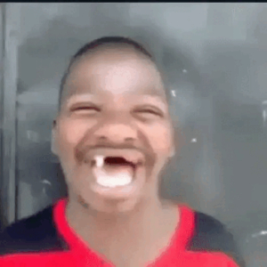 Pure joy laughter
