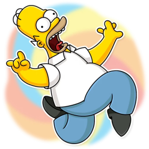 Homer's Excited Leap