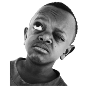 Confused kid expression