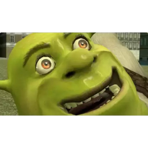 Shrek's Enthusiastic Grin