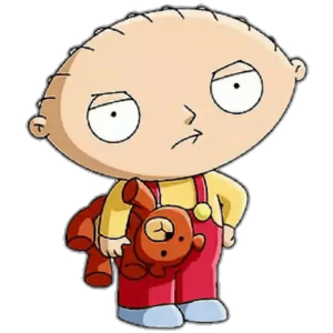 Stewie's unimpressed look