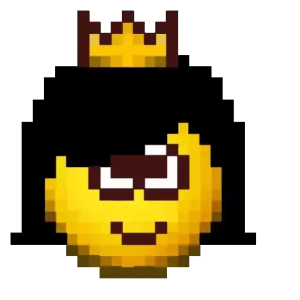 Pixelated King Emoji