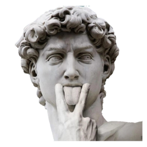 Playful David Statue