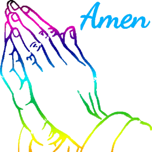 Colorful Amen Hands