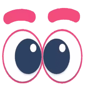 Wide-eyed stare