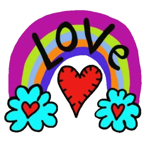 Rainbow Love Heart