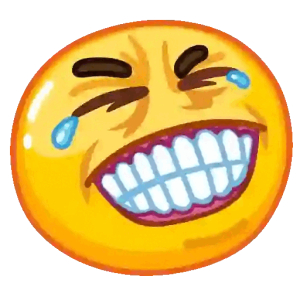 Laughing so hard emoji