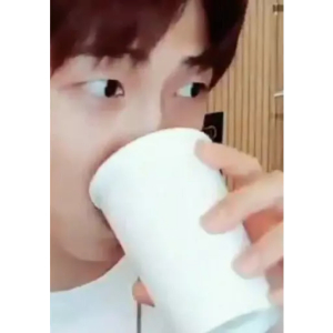 Sipping tea while watching