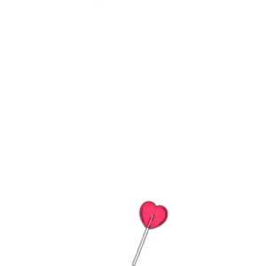 Love you with a lollipop heart
