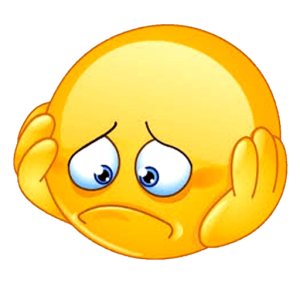 Feeling down emoji