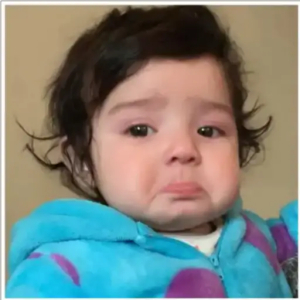 Teary Baby Face