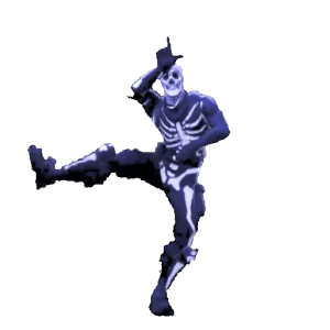 Skeleton dance party
