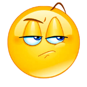 Skeptical Smiley Face
