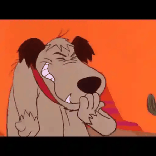 Laughing Cartoon Dog