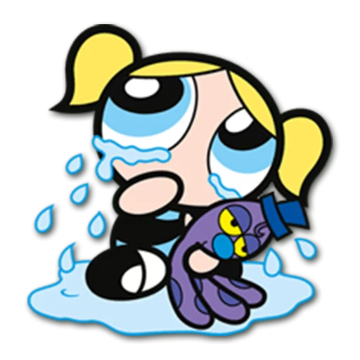 Crying Cartoon Character