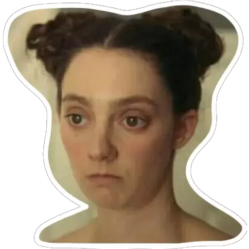Pensive Expression Sticker