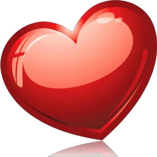 Shiny Red Heart