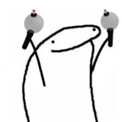 Cheering Stick Figure