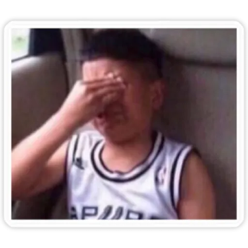Frustrated Kid in Car