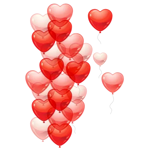 Heart balloon bouquet