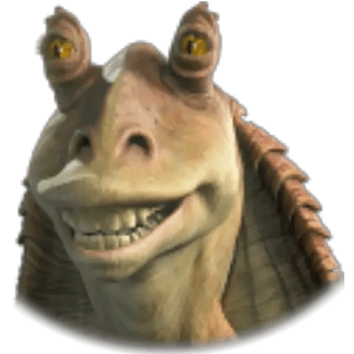 Awkward smile alien