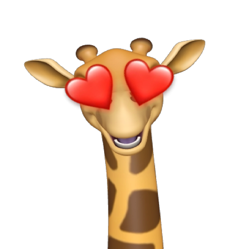 Giraffe in love