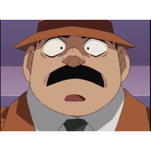 Shocked detective moment