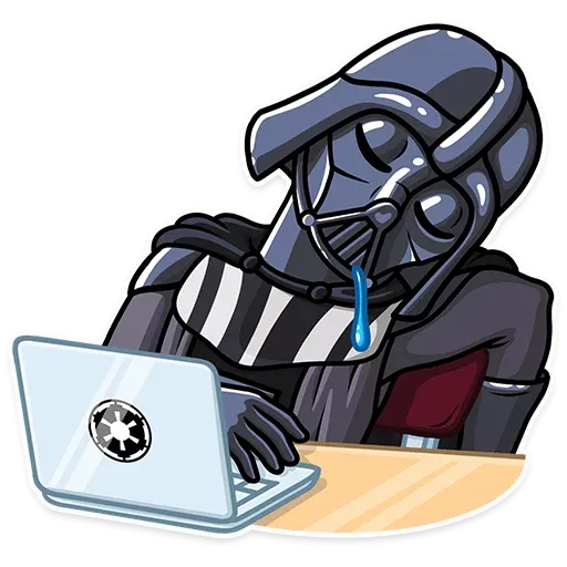Darth Vader dozing off