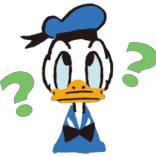Confused Donald Duck