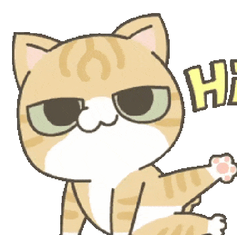 Chill cat greeting