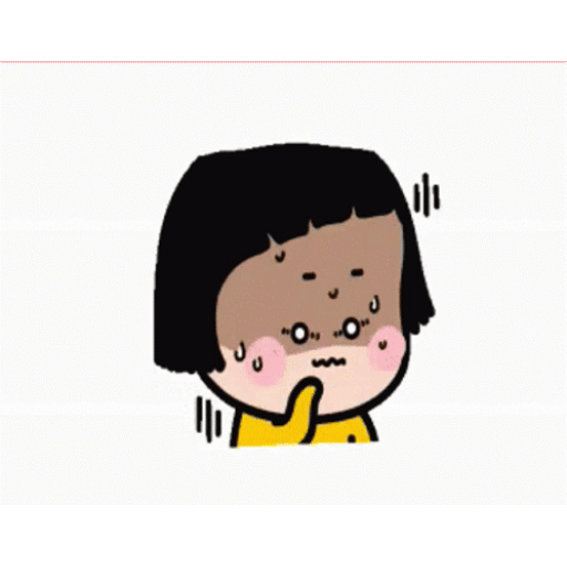 Nervous kid sweating