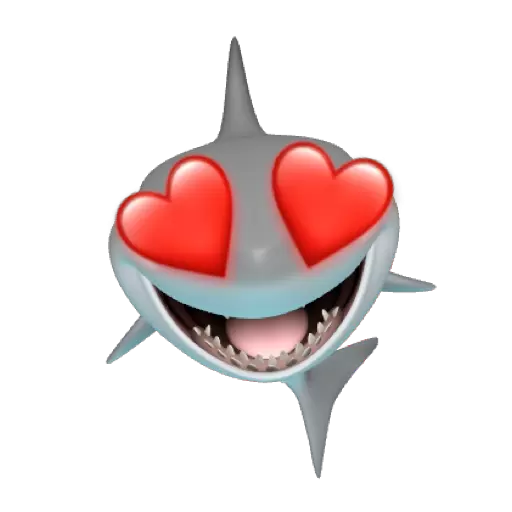 Heart eyes shark