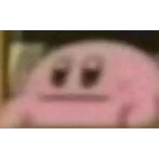 Blurry Kirby stare