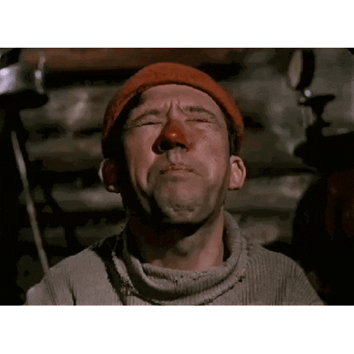 Soviet actor's squint