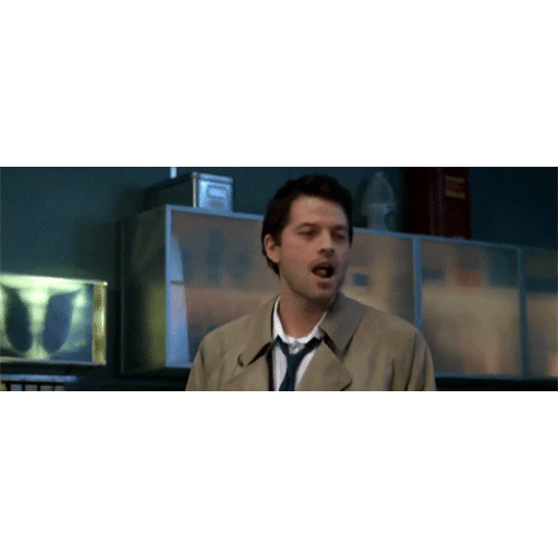 Castiel tongue out