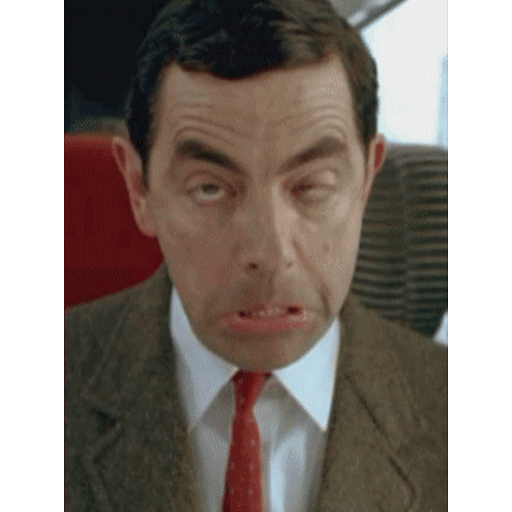 Mr. Bean's Unimpressed Look