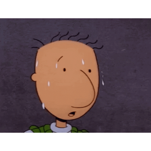 Doug sweating