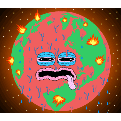 Earth melting face